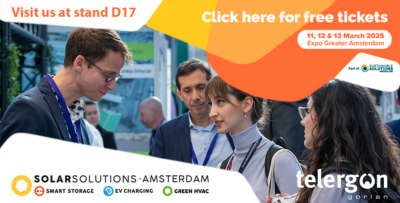 Telergon Will Be Exhibiting At Solar Solutions Amsterdam 2025